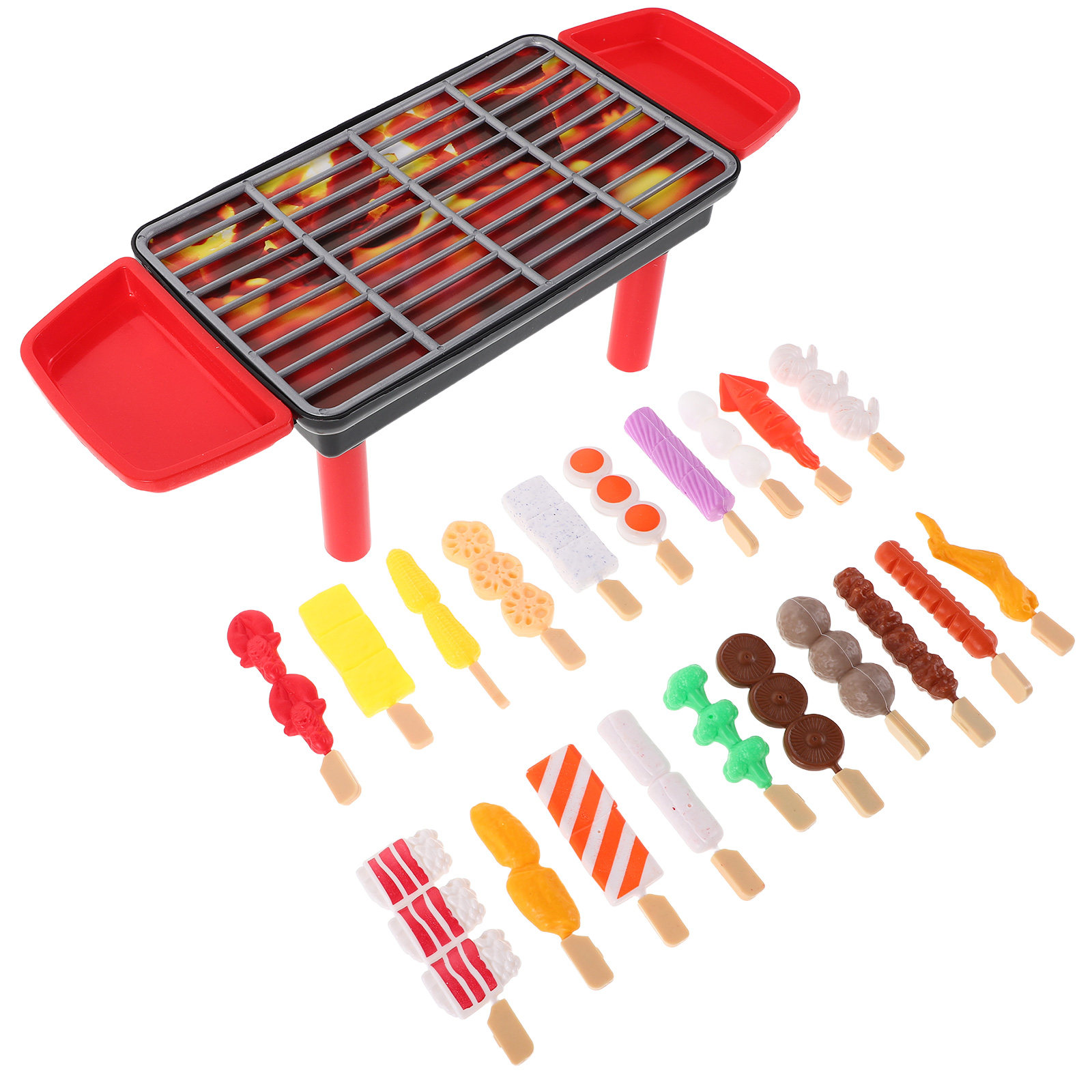 Kids Outdoor Grill Set - 20개입 리얼한 BBQ 그릴 놀이 세트