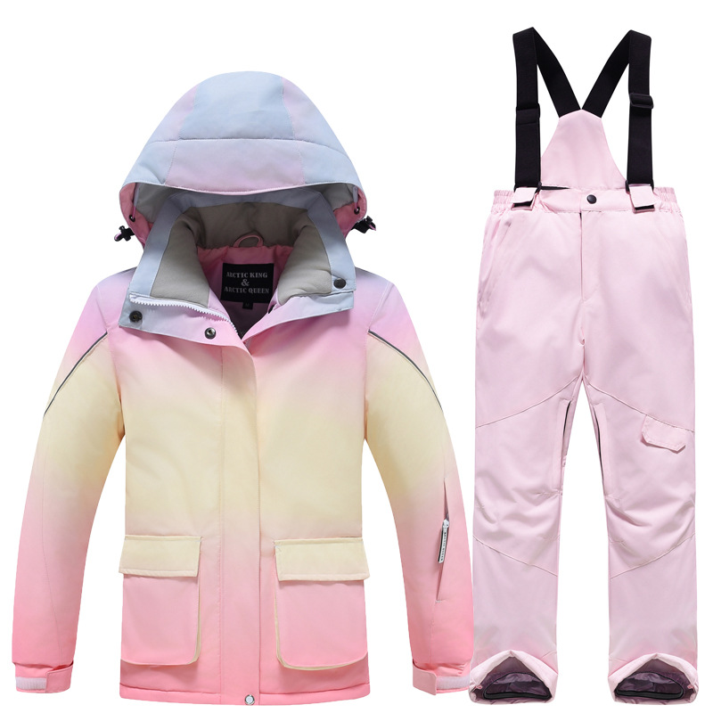 Kids Outdoor Jacket - 겨울 후드 자켓 바지 소녀 스노우