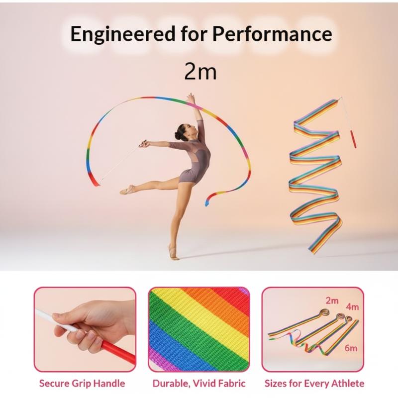 Kids Outdoor Balance Beam - 새롭고 화려한 아트 체조 리본과 부드러운