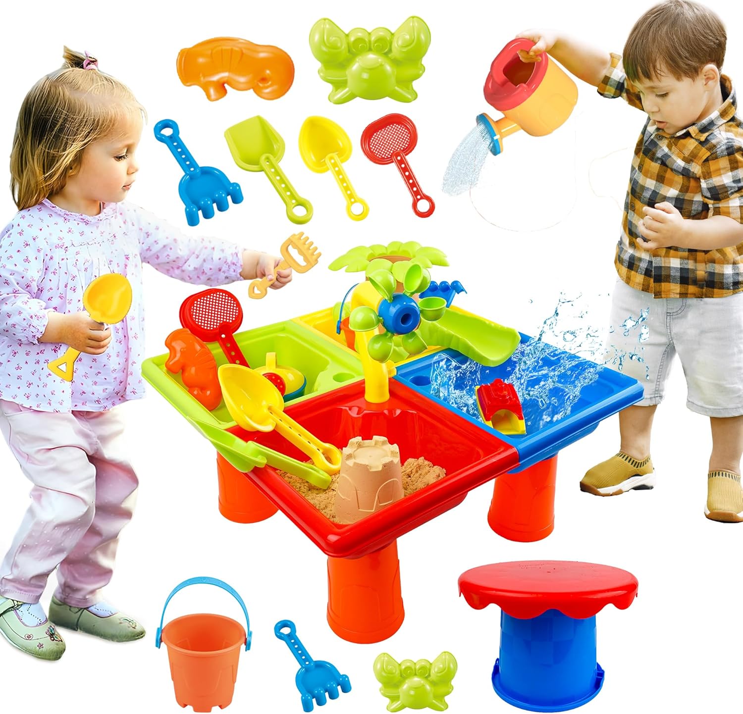Kids Outdoor Table - 유아를위한 25 Pcs 여름 물 테이블