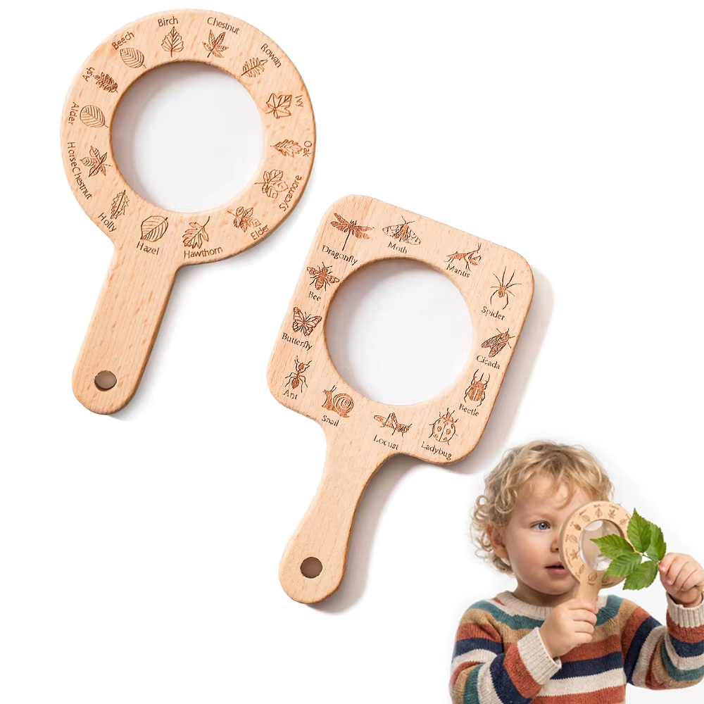 Kids Outdoor Nature Toys - 어린이를 위한 나무 돋보기 자연 관찰