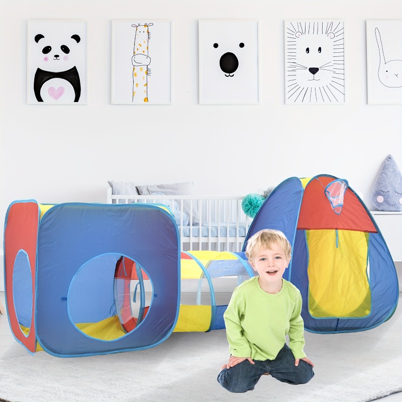 Kids Outdoor Play Ideas - 어린이 놀이 텐트 3in1 터널 볼풀
