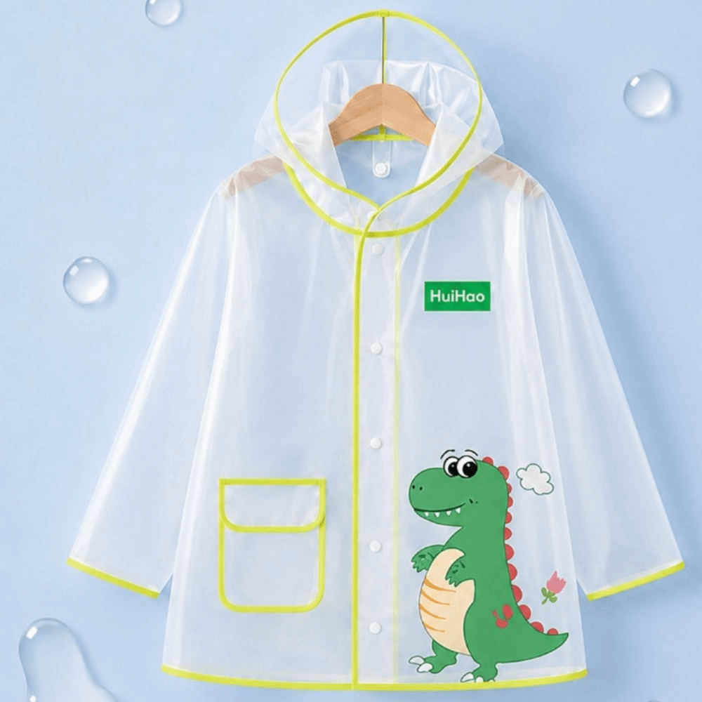 Kids Outdoor Jacket - 귀여운 EVA 아동용 방수 공룡 우비
