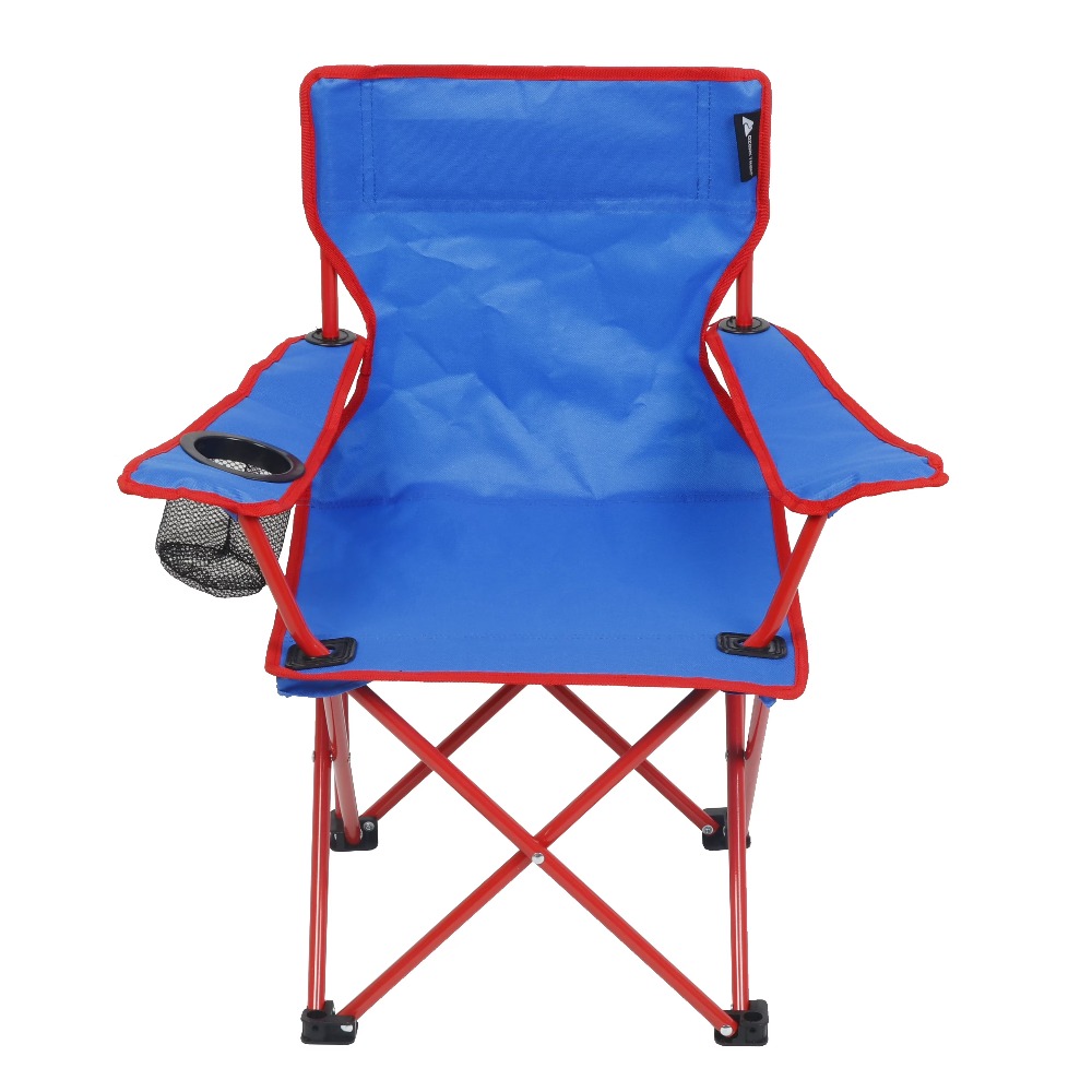 Kids Outdoor Folding Chair - 휴대용 어린이 접이식 캠핑 의자, 컵홀더