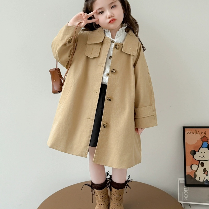 Kids Outdoor Jacket - 여아 코트 방풍 재킷 면 아웃웨어