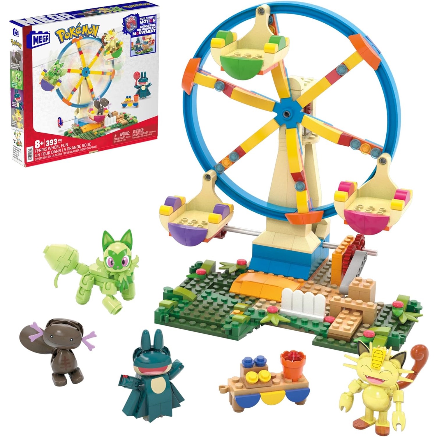 Lego Set Technic - 메가 포켓몬 관람차 빌딩 세트(액션 피규어