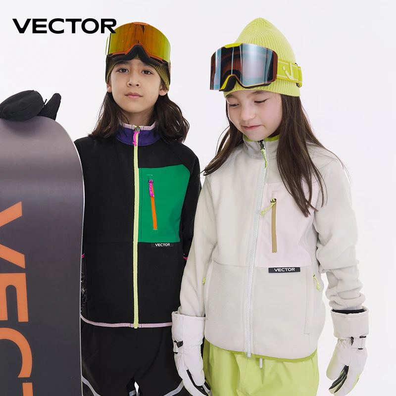 Kids Outdoor Jacket - 벡터 양털 재킷 어린이 가을 겨울