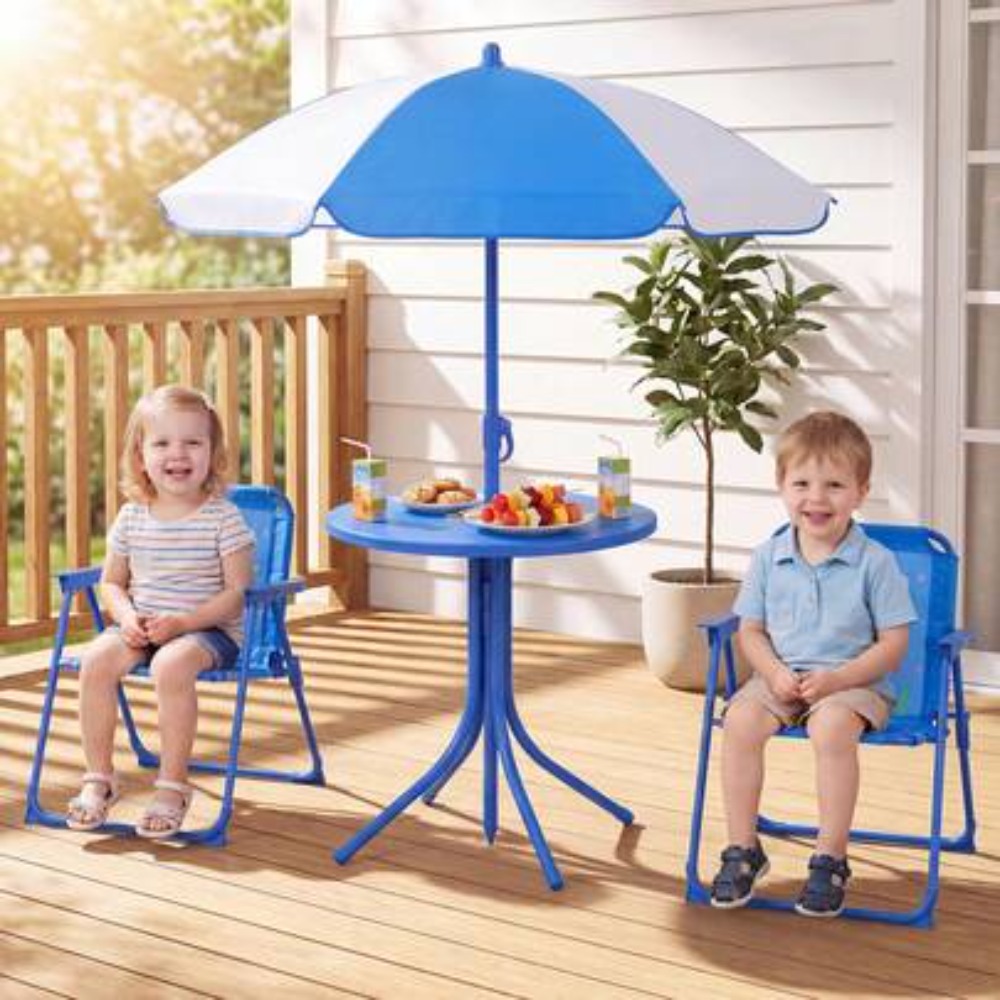 Kids Outdoor Umbrella For Table - 어린이 피크닉 테이블 야외 세트(접이식 의자
