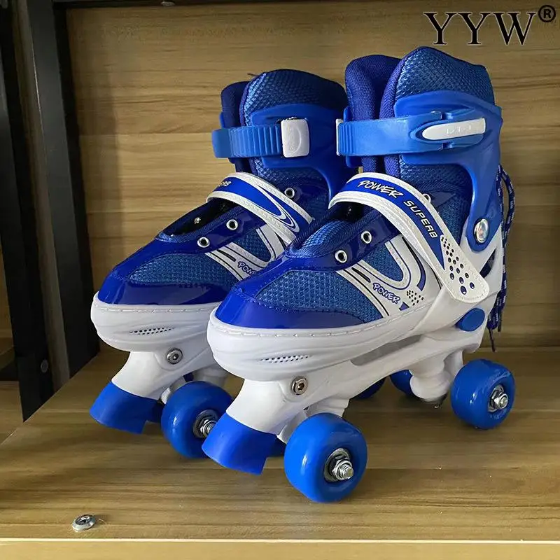 더블 로우 쿼드 롤러 스케이트 신발 4륜 스케이트 사이 - Kids Outdoor Quad 리뷰 및 가격