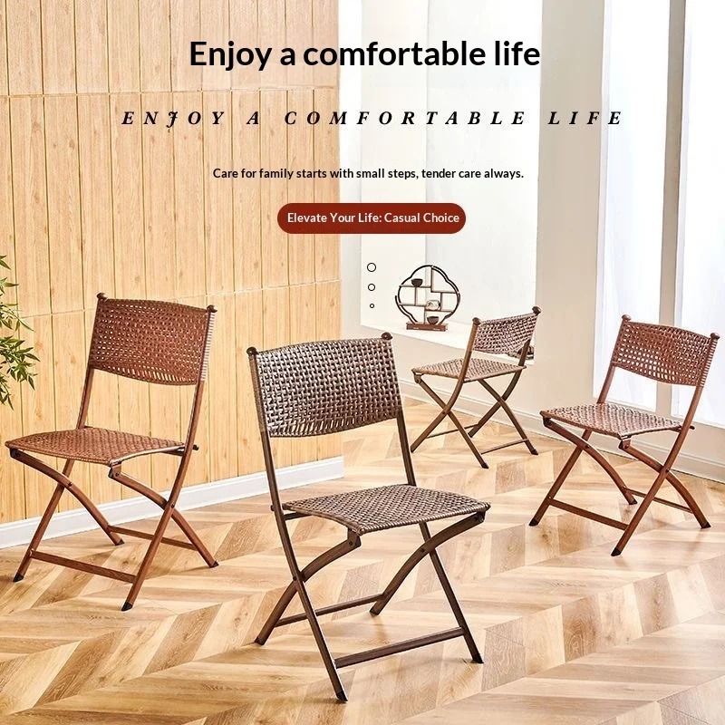 휴대용 접이식 라탄 식탁 의자 스툴, 가볍고 접을 수  - Kids Outdoor Folding Chair 리뷰 및 가격