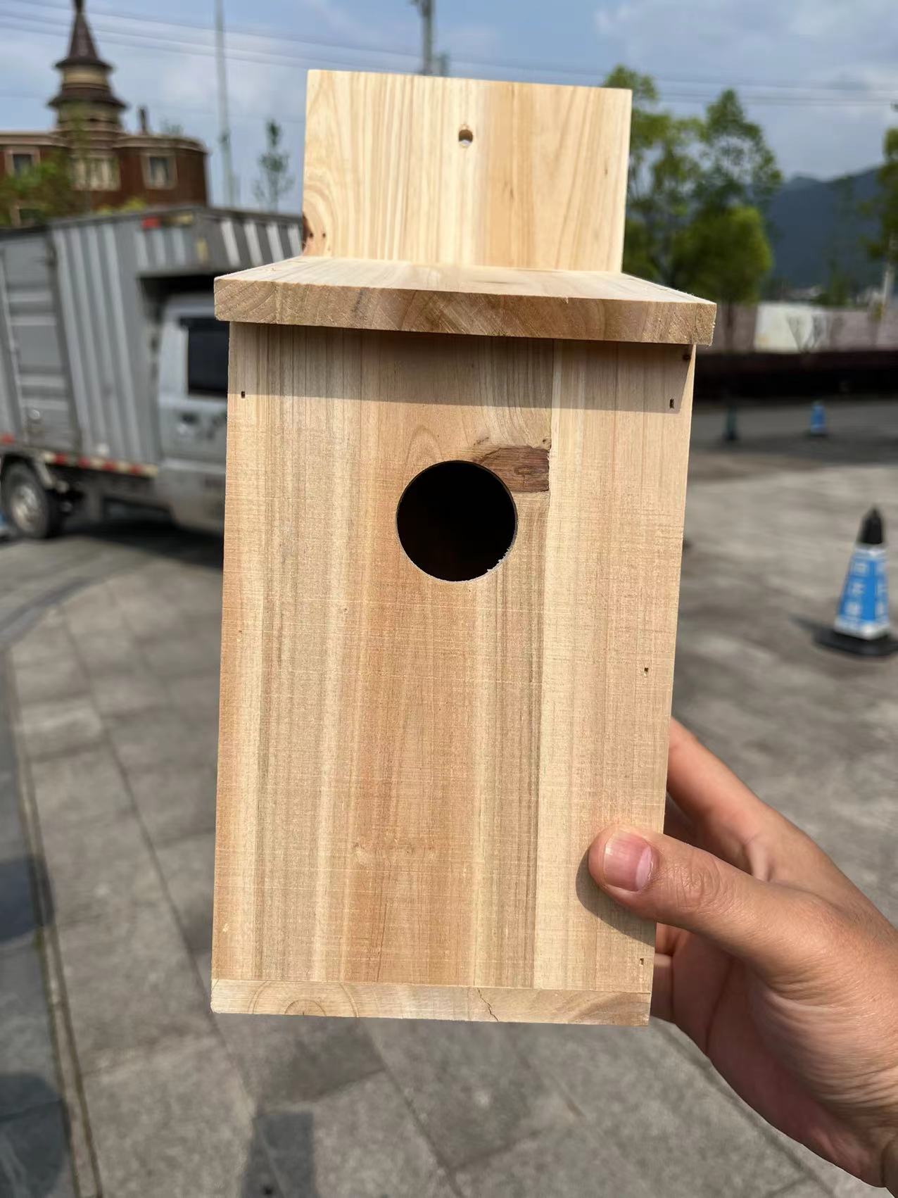 야외 나무 새집, 천연 나무 새 번식 상자, 정원 장식 - Kids Outdoor Nature Toys 리뷰 및 가격