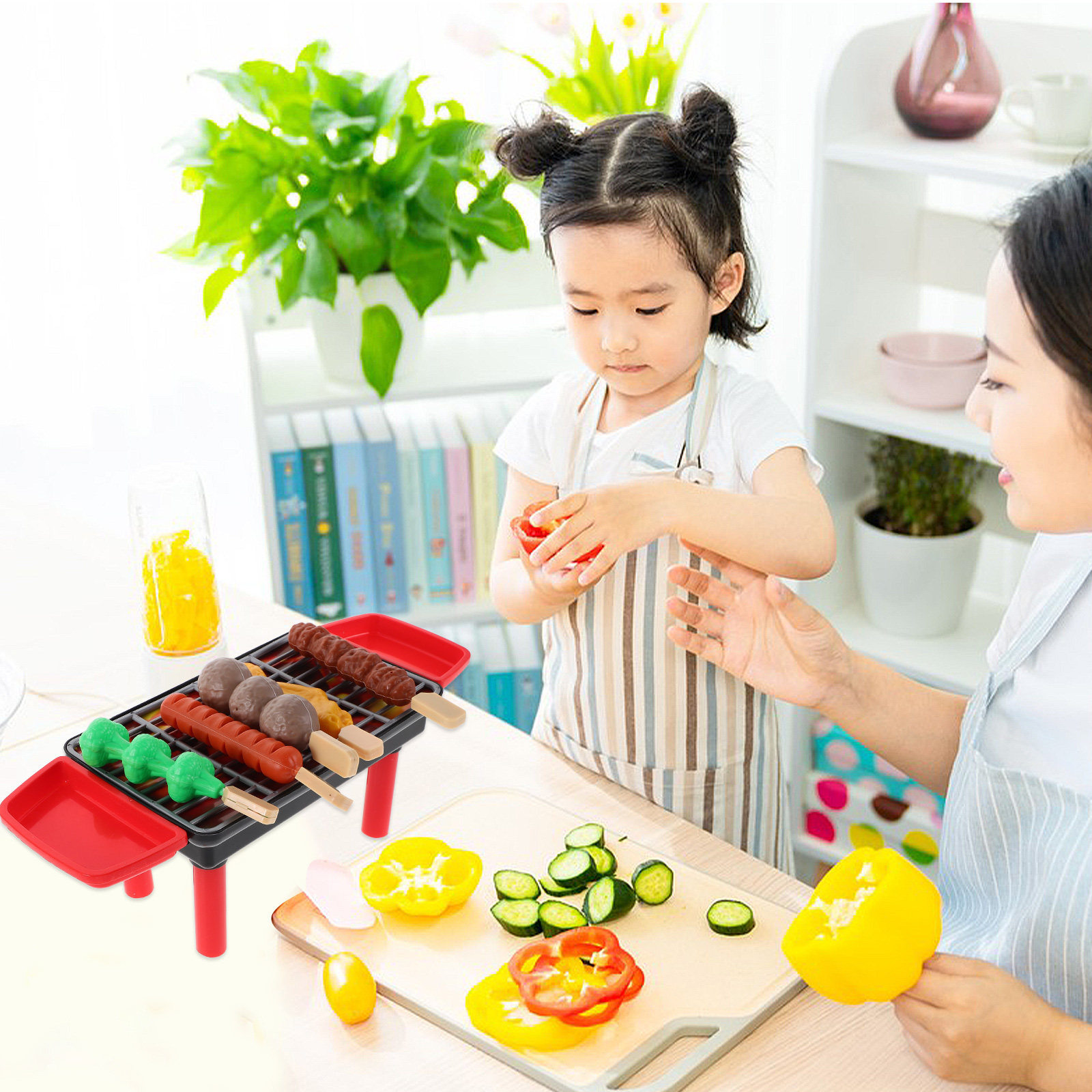 20개 어린이용 바비큐 그릴 플레이세트, 사실적인 음식 - Kids Outdoor Grill Set 리뷰 및 가격