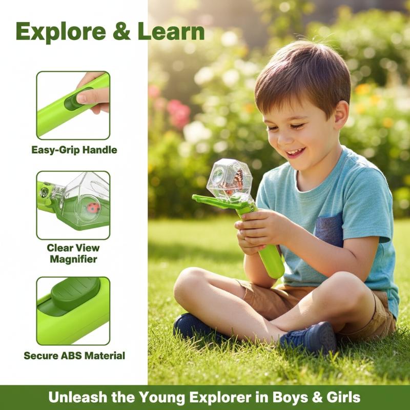 어린이 곤충 채집 및 관찰 상자 (2배율 확대경 포함) - Kids Outdoor Nature Toys 리뷰 및 가격