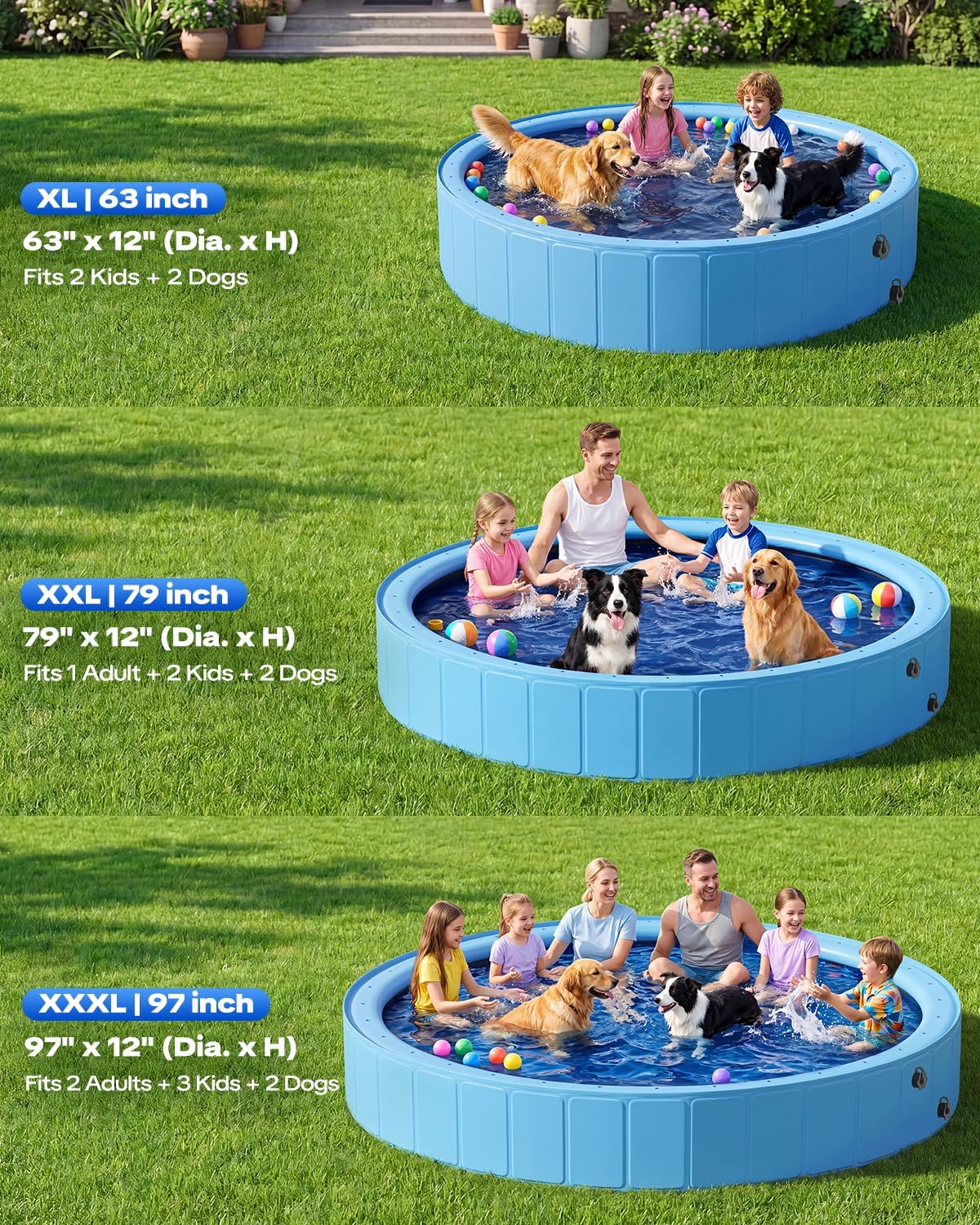 스플래시 패드 PVC 소재 대형 헤비듀티 접이식 휴대용 - Sprinkler Splash Pad 리뷰 및 가격