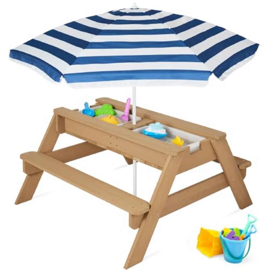 야외용 어린이 피크닉 테이블(우산 포함), 3-in-1 - Kids Outdoor Umbrella For Table 리뷰 및 가격