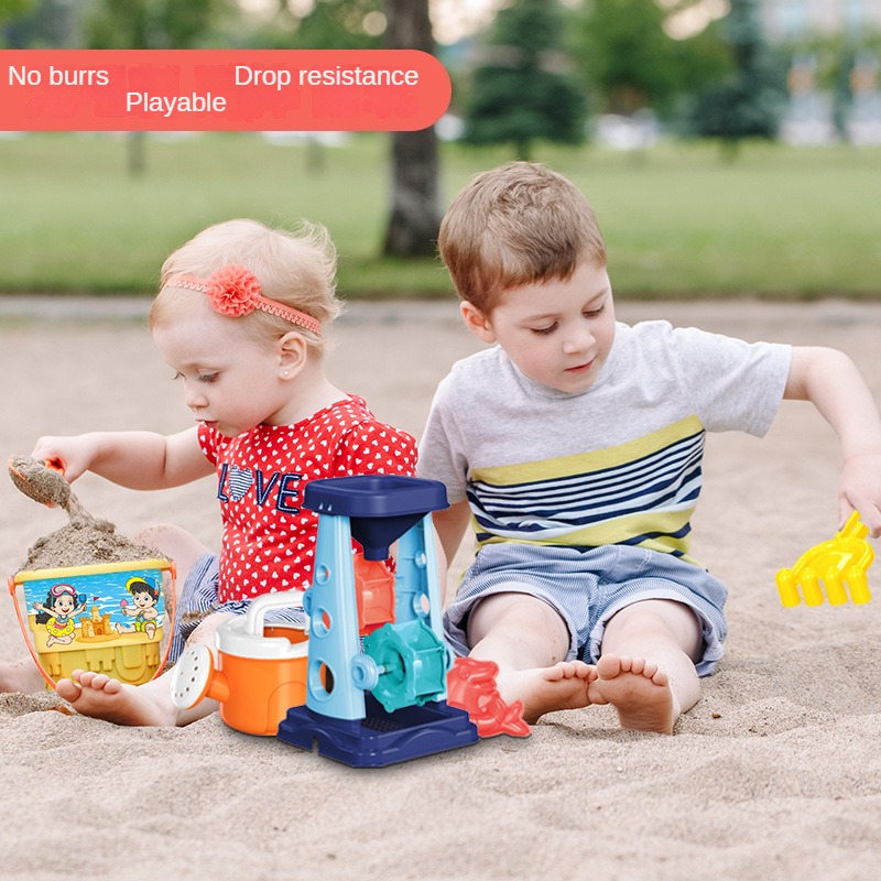 해변 모래 놀이 도구 세트 모래 양동이 체망 깔때기 모 - Kids Outdoor Mud Kitchen 리뷰 및 가격