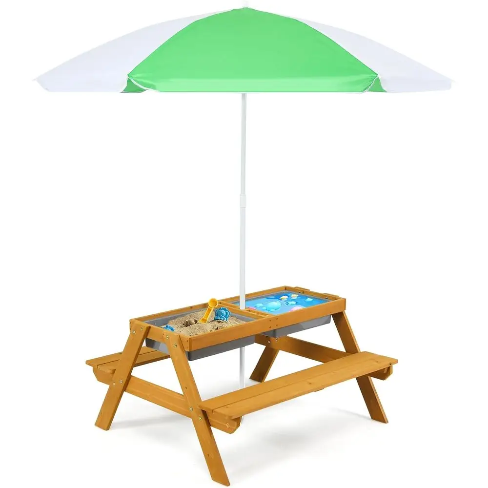 3-in-1 높이 조절 가능한 우산형 어린이 피크닉 테 - Kids Outdoor Umbrella For Table 리뷰 및 가격
