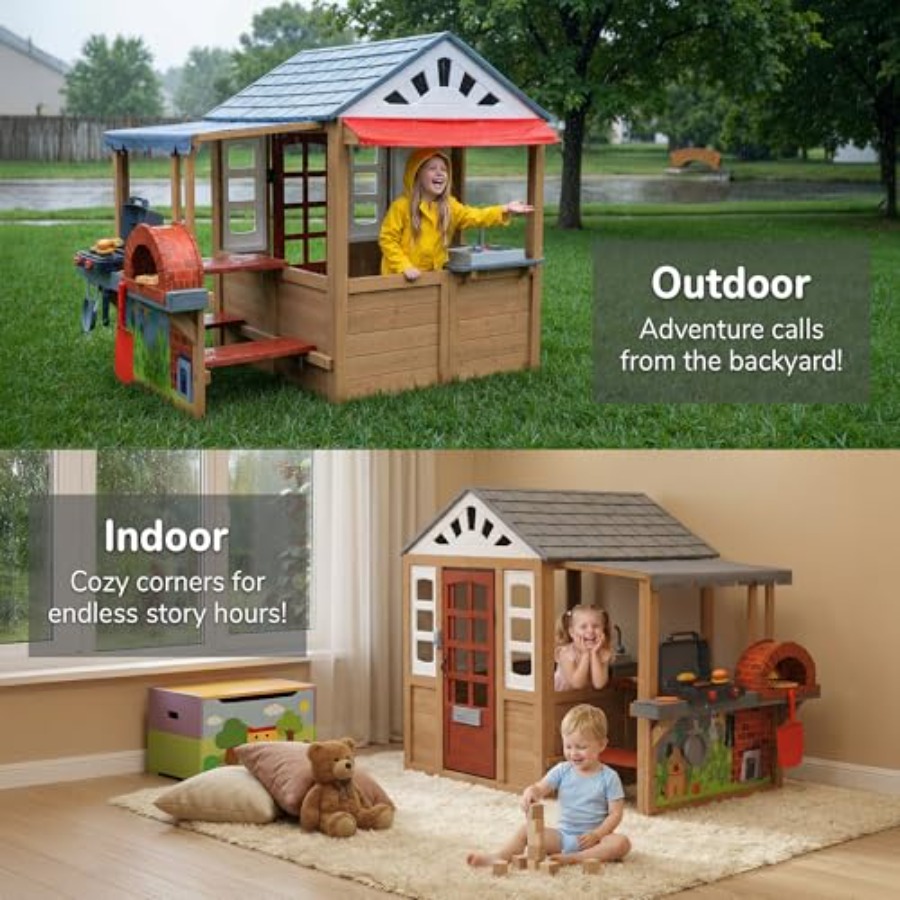 3~8세 어린이용 야외 놀이집, 삼나무, 갈색, 바베큐 - Kids Outdoor Grill Set 리뷰 및 가격