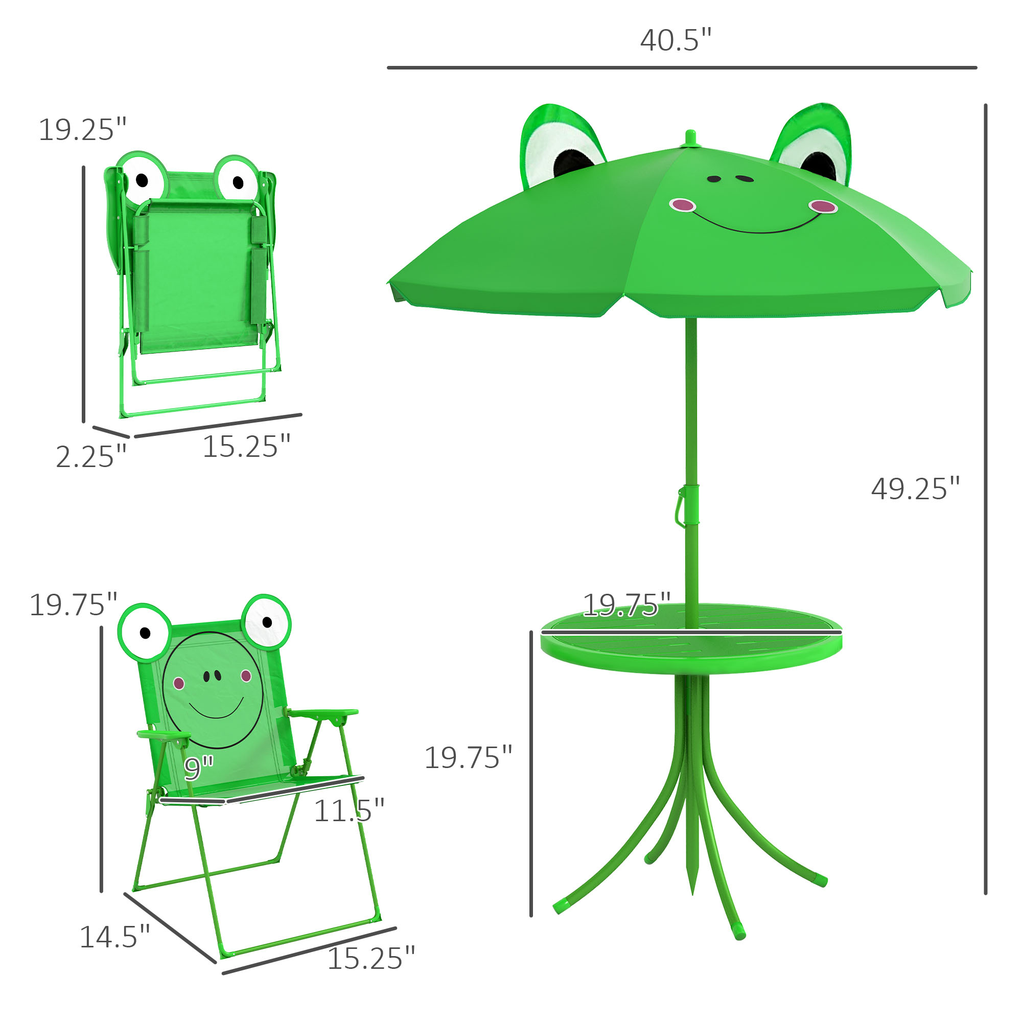 어린이용 테이블 및 의자 세트, 야외 접이식 정원 가구 - Kids Outdoor Folding Chair 리뷰 및 가격