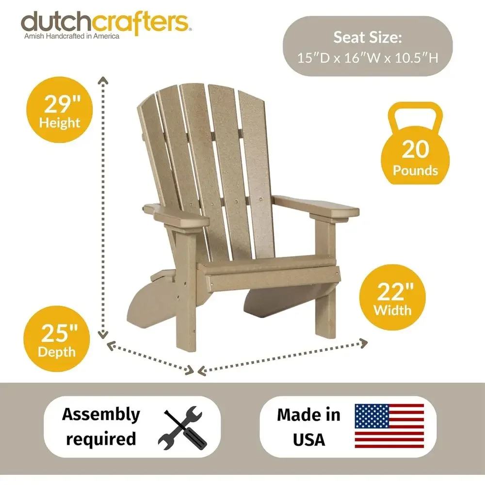 폴리 키즈 아디론닥 의자, 야외용 의자 또는 3~8세  - Kids Outdoor Adirondack Chair 리뷰 및 가격