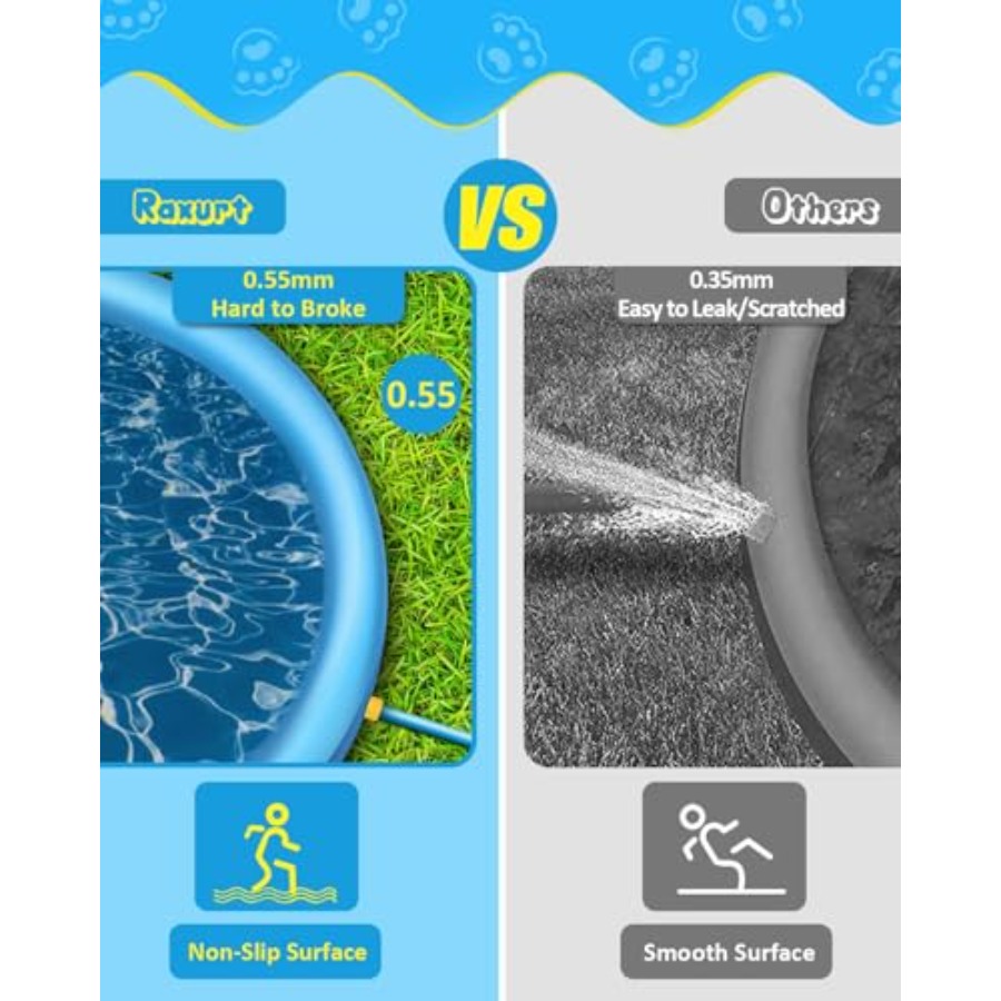 어린이와 반려견을 위한 야외 물놀이장: 157인치 두꺼 - Sprinkler Splash Pad 리뷰 및 가격