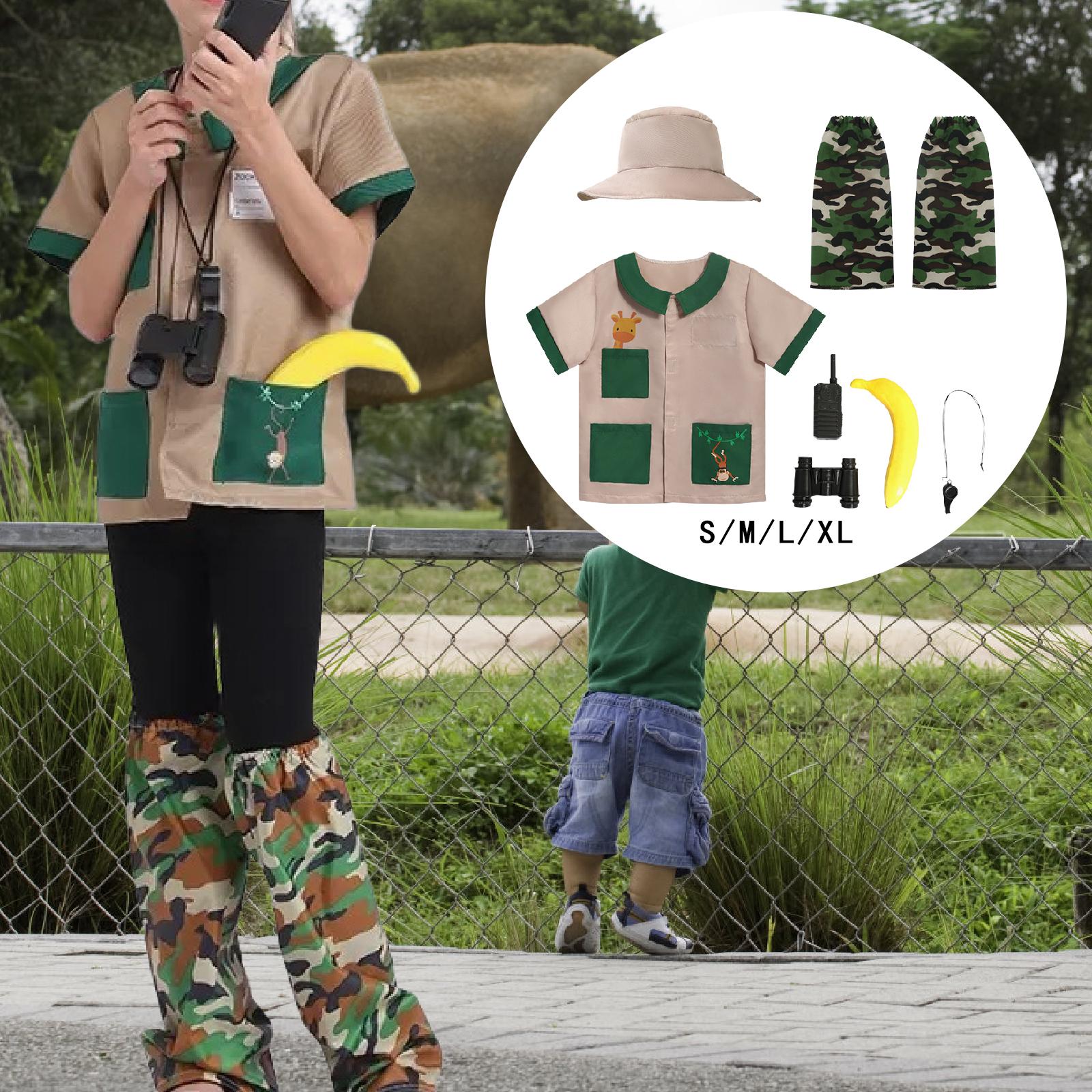 어린이 탐험가 의상 세트 호루라기 망원경 동물원 야외  - Kids Outdoor Zoo 리뷰 및 가격