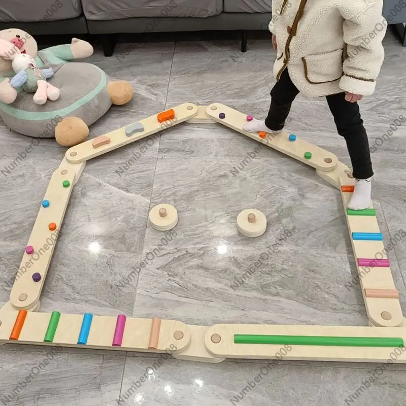두꺼운 나무 균형대 촉각 보드, 어린이 감각 통합 훈련 - Kids Outdoor Balance Beam 리뷰 및 가격