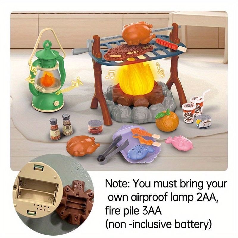 LED 조명 및 음향 효과가 있는 어린이 캠핑 놀이 세 - Kids Outdoor Grill Set 리뷰 및 가격