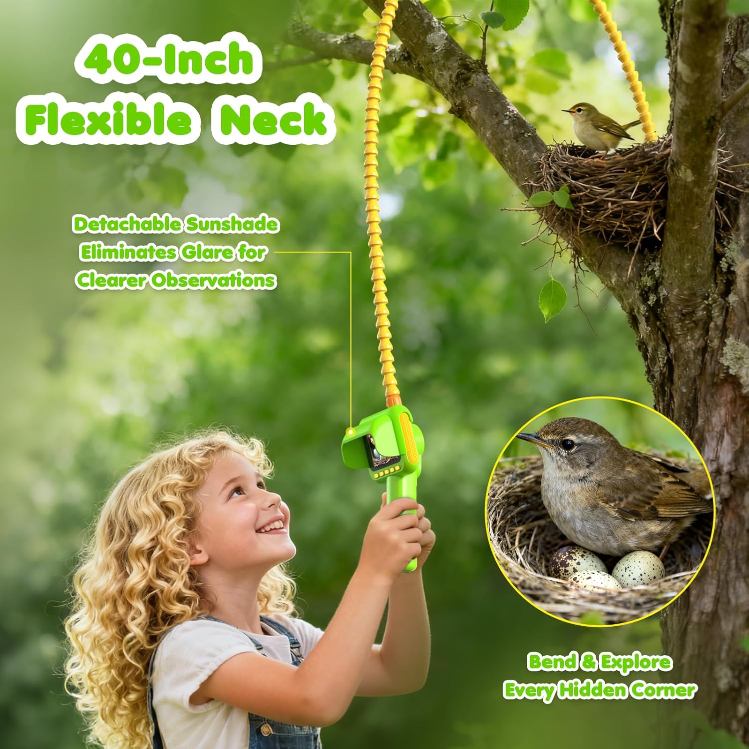 어린이용 내시경, 조명이 있는 내시경 카메라 장난감,  - Kids Outdoor Nature Toys 리뷰 및 가격