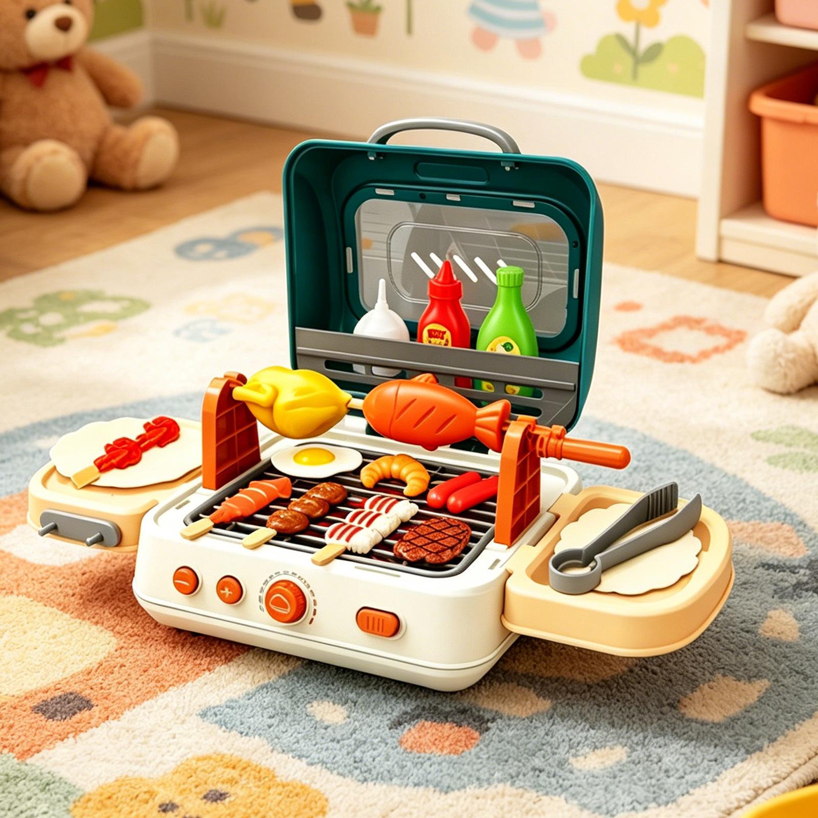 어린이 야외 그릴 플레이 세트 미스트 사운드 라이트가  - Kids Outdoor Grill Set 리뷰 및 가격