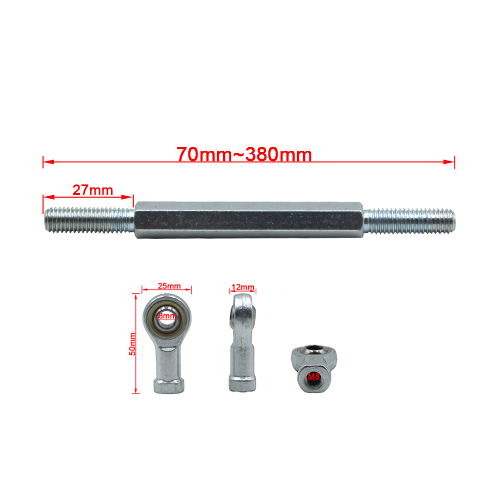 1쌍 70mm-290mm 스티어링 타이로드 키트 볼 조 - Kids Outdoor Quad 리뷰 및 가격
