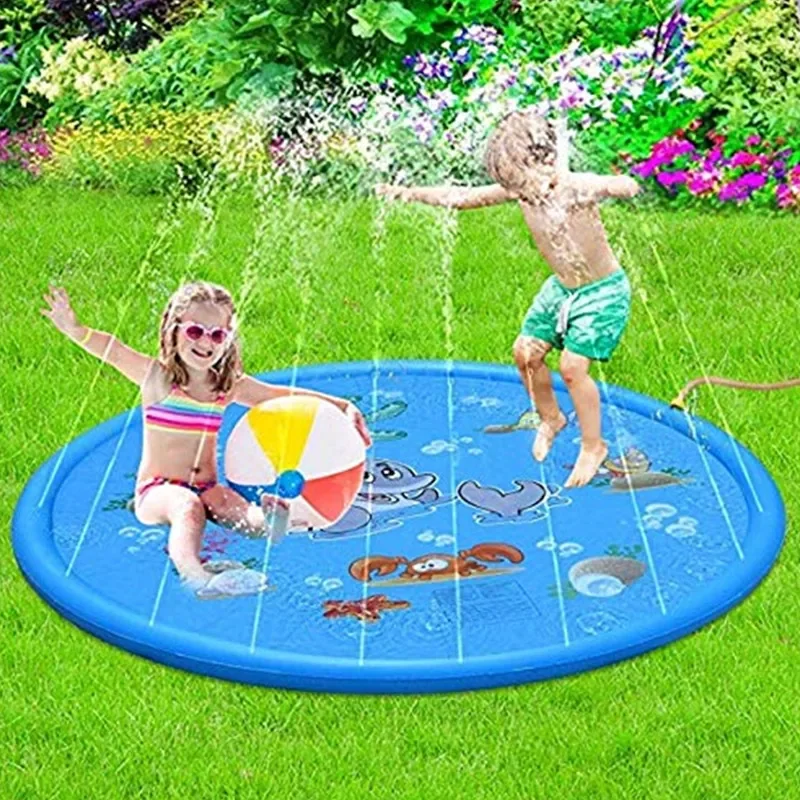 100/170cm 어린이용 인플레이터블 워터 스플래시  - Sprinkler Splash Pad 리뷰 및 가격