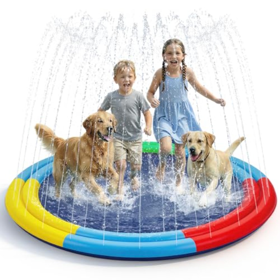 강아지와 함께 사용할 수 있는 스플래시 패드, 78인치 - Sprinkler Splash Pad 리뷰 및 가격