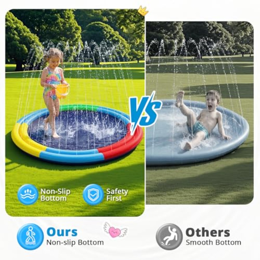강아지와 함께 사용할 수 있는 스플래시 패드, 78인치 - Sprinkler Splash Pad 리뷰 및 가격