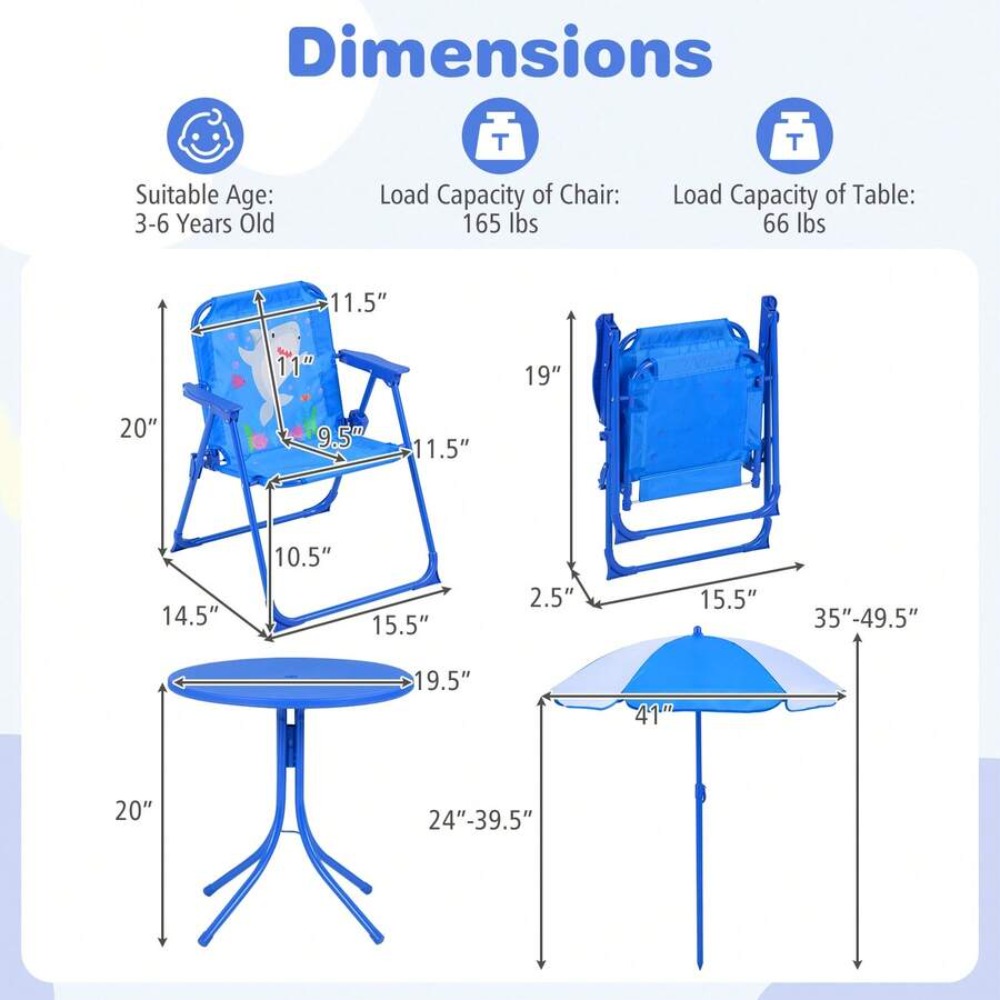 어린이 피크닉 테이블 야외 세트(접이식 의자 2개와 유 - Kids Outdoor Umbrella For Table 리뷰 및 가격