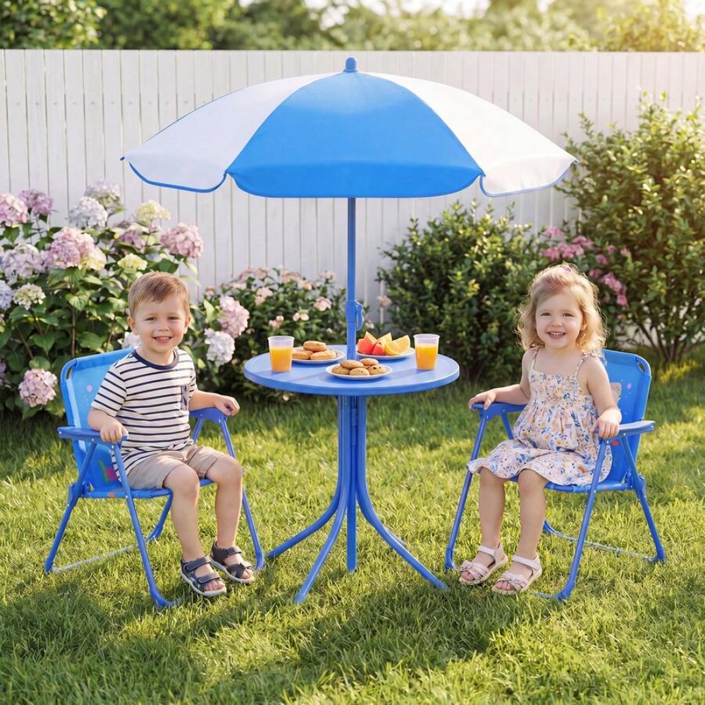어린이 피크닉 테이블 야외 세트(접이식 의자 2개와 유 - Kids Outdoor Umbrella For Table 리뷰 및 가격